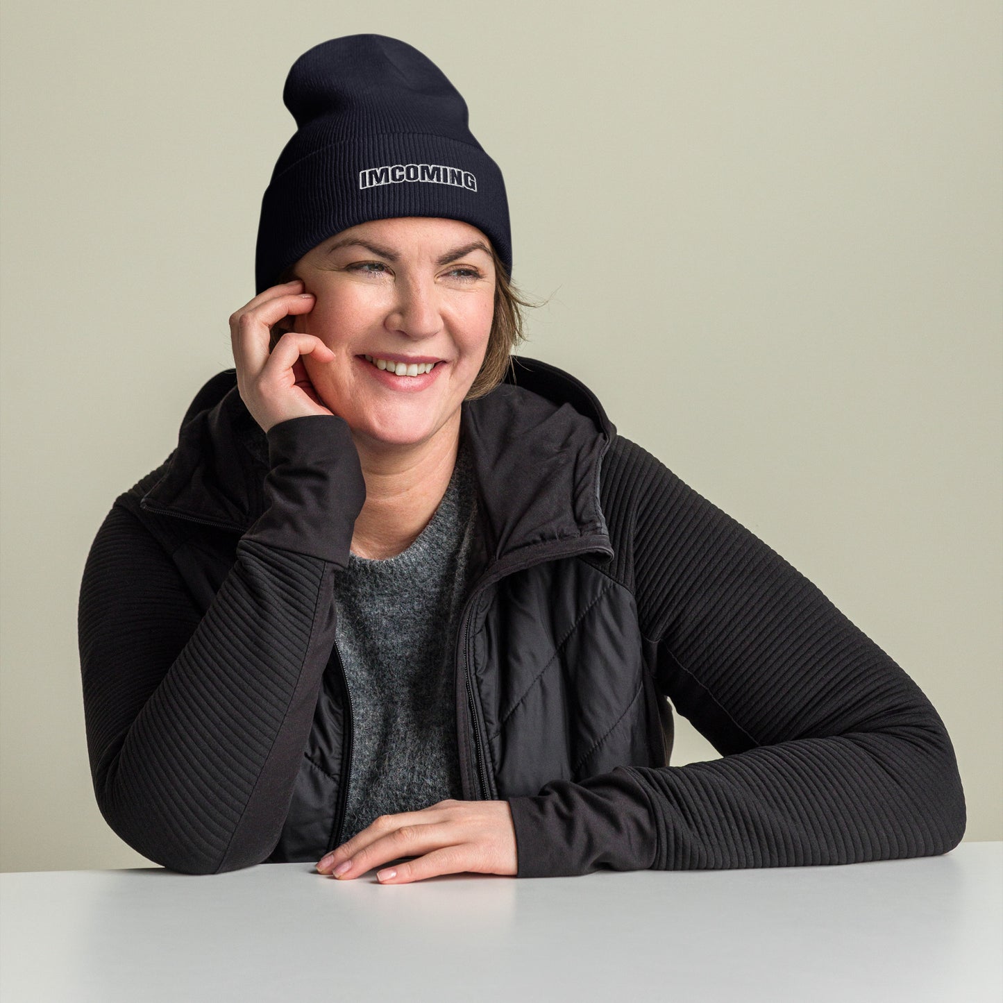 OG IMCOMING WHITE Beanie