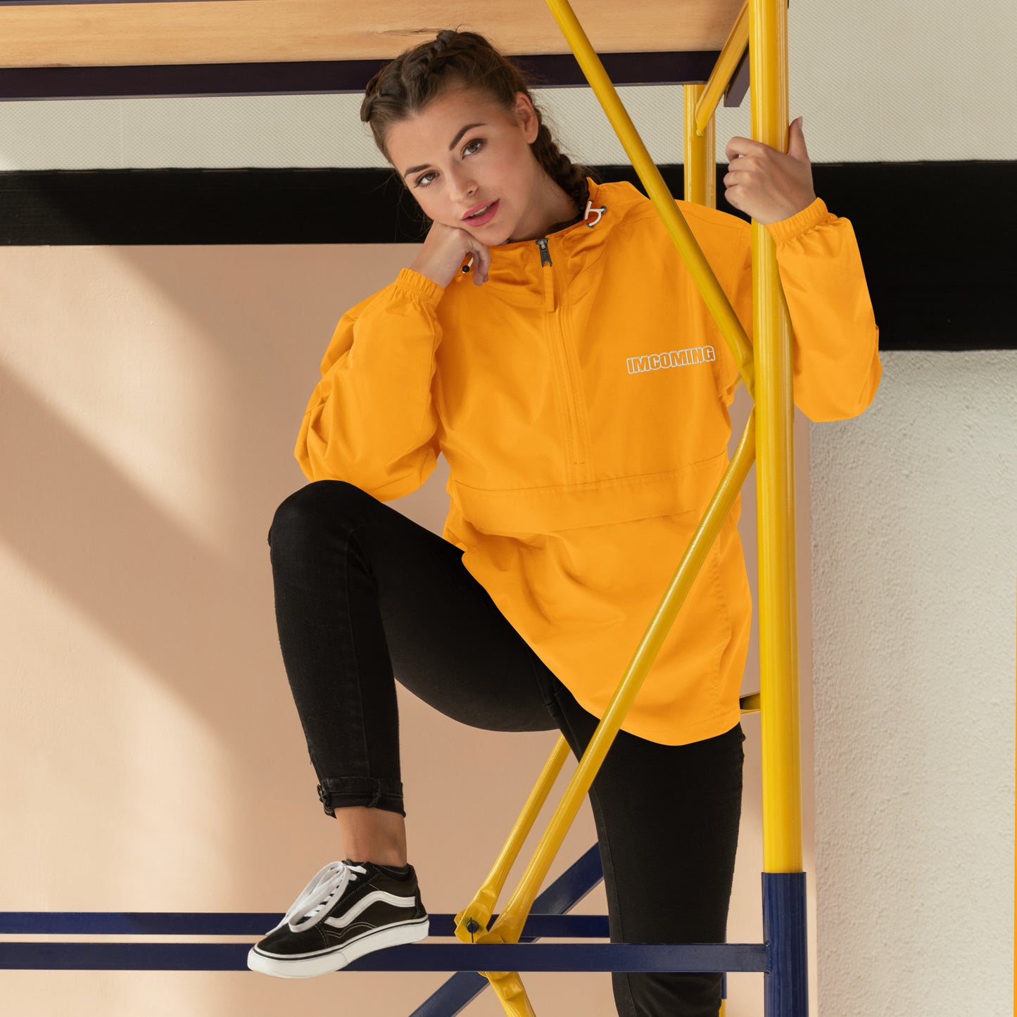 OG IMCOMING WHITE Champion Packable Jacket