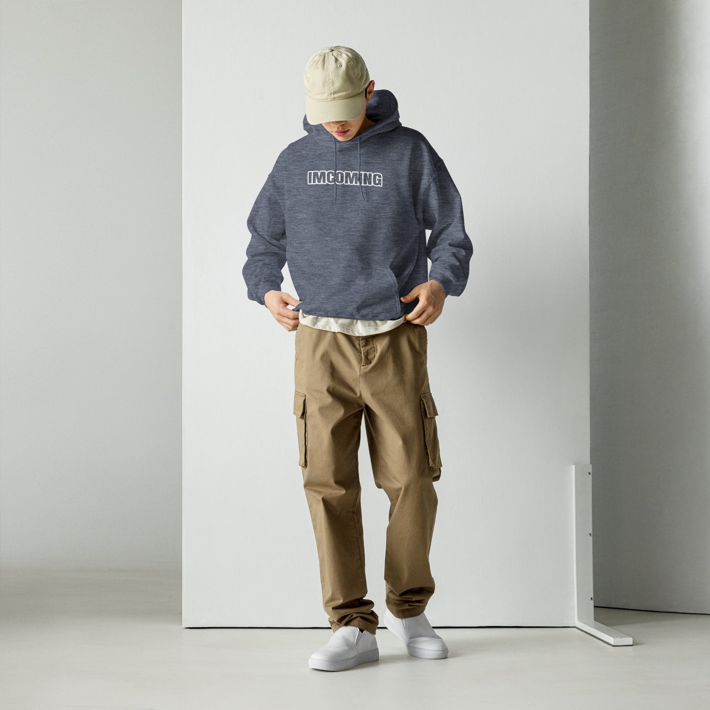 OG IMCOMING WHITE HOODIE