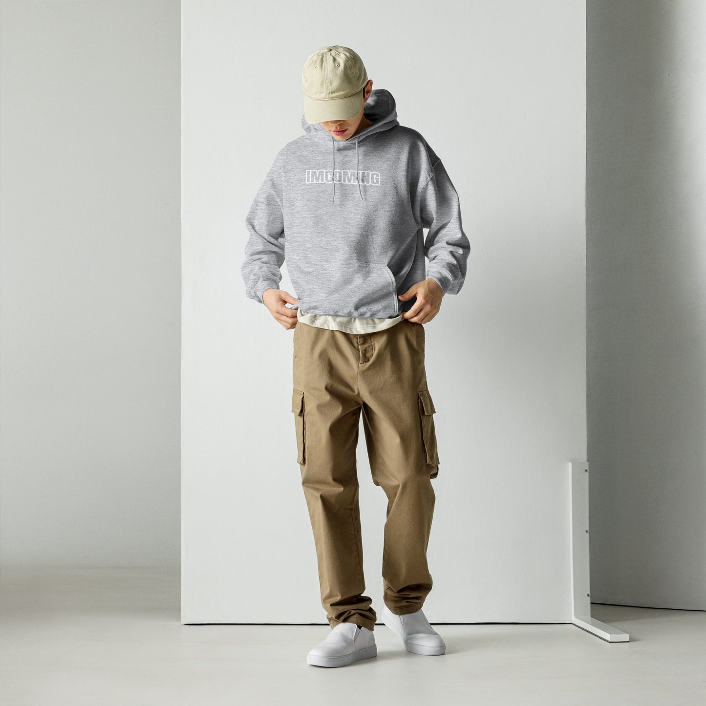 OG IMCOMING WHITE HOODIE