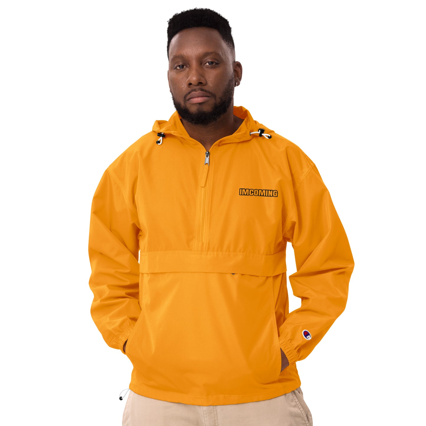 OG IMCOMING BLACK Champion Packable Jacket