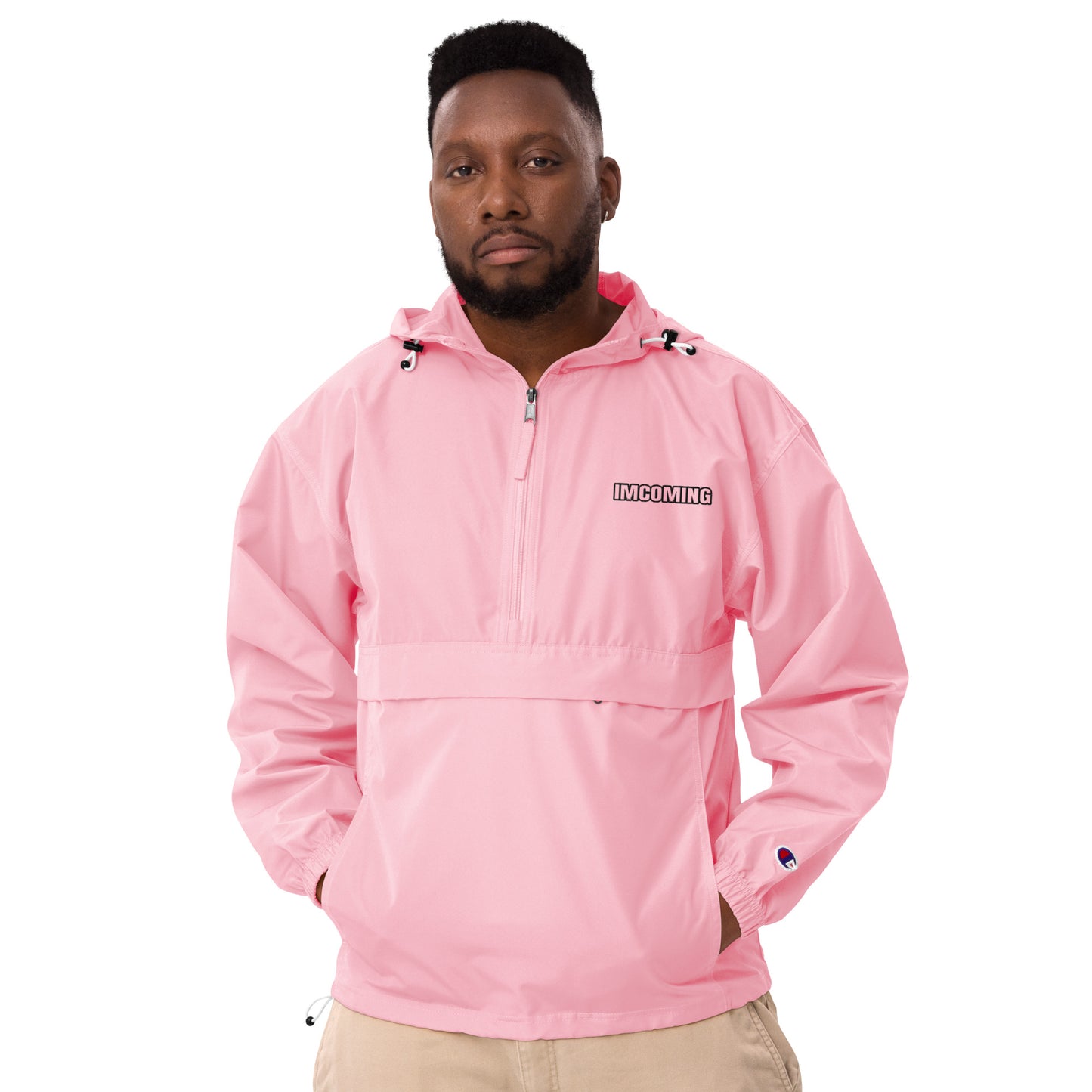 OG IMCOMING BLACK Champion Packable Jacket