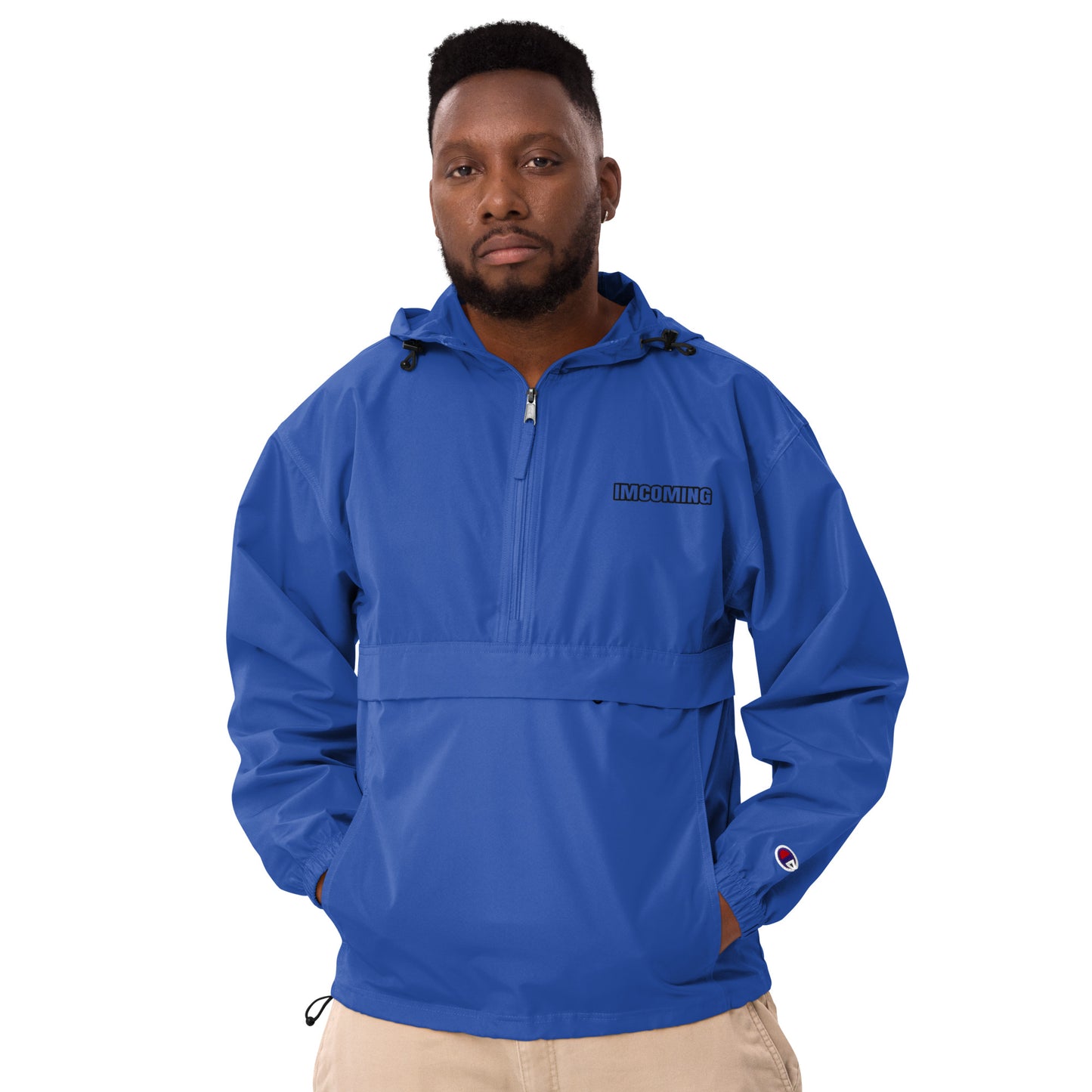 OG IMCOMING BLACK Champion Packable Jacket