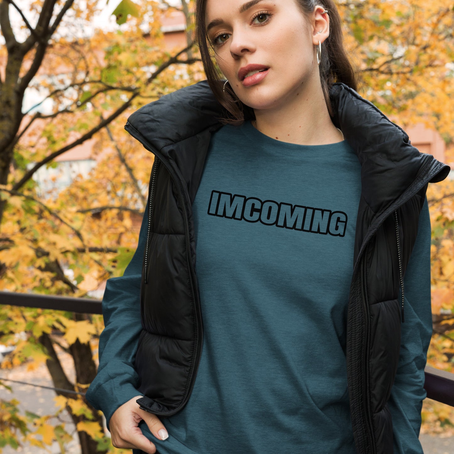 OG IMCOMING BLACK Long Sleeve Tee