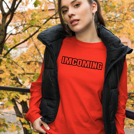 OG IMCOMING BLACK Long Sleeve Tee