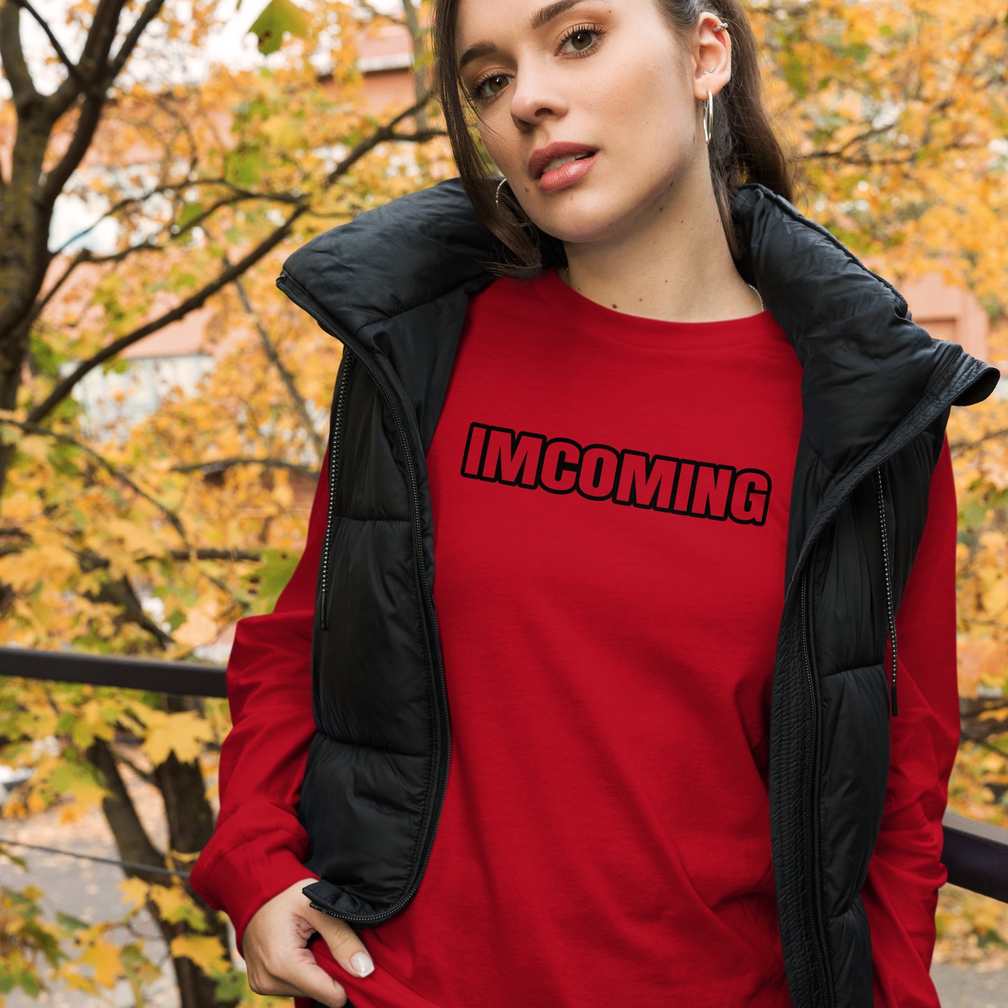 OG IMCOMING BLACK Long Sleeve Tee