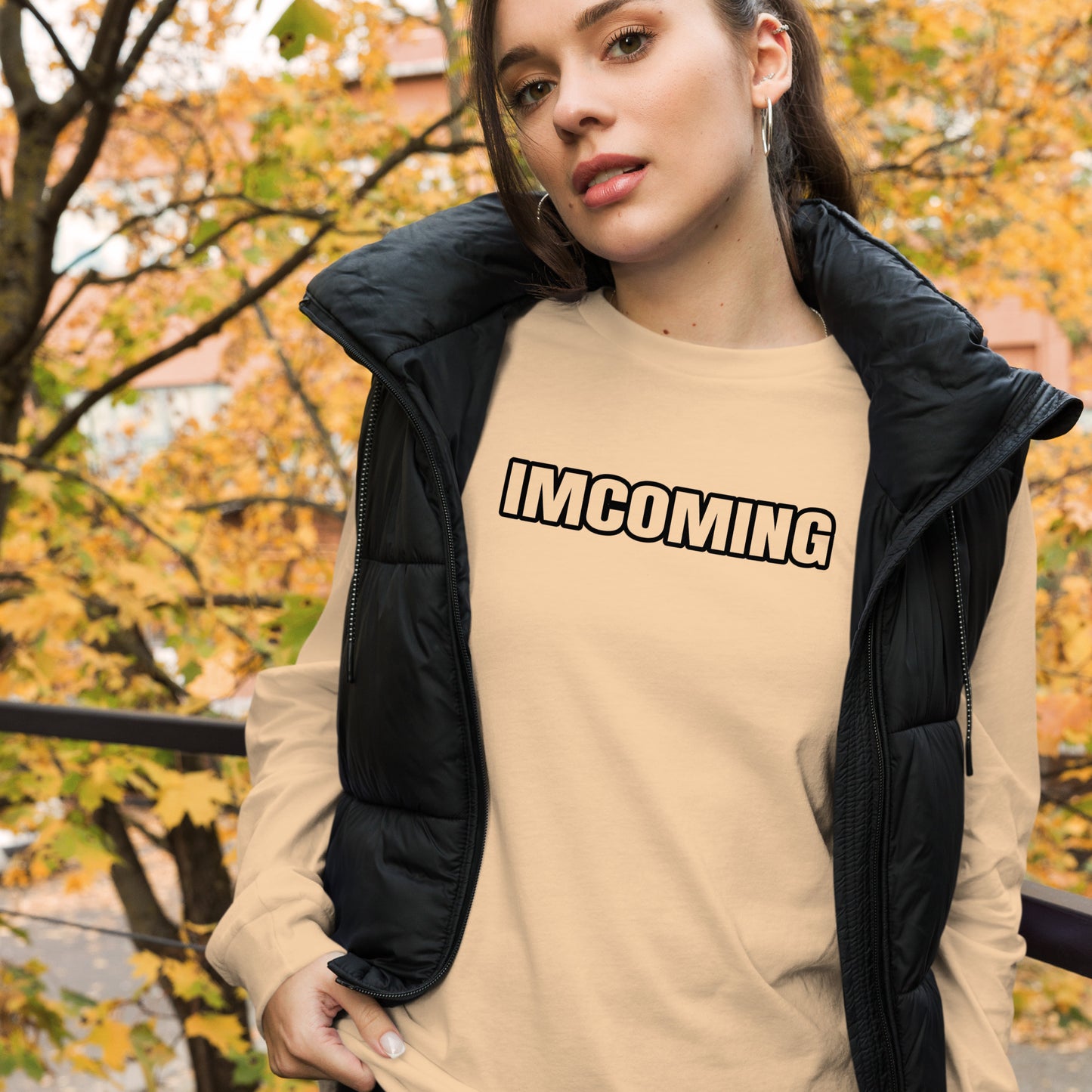 OG IMCOMING BLACK Long Sleeve Tee