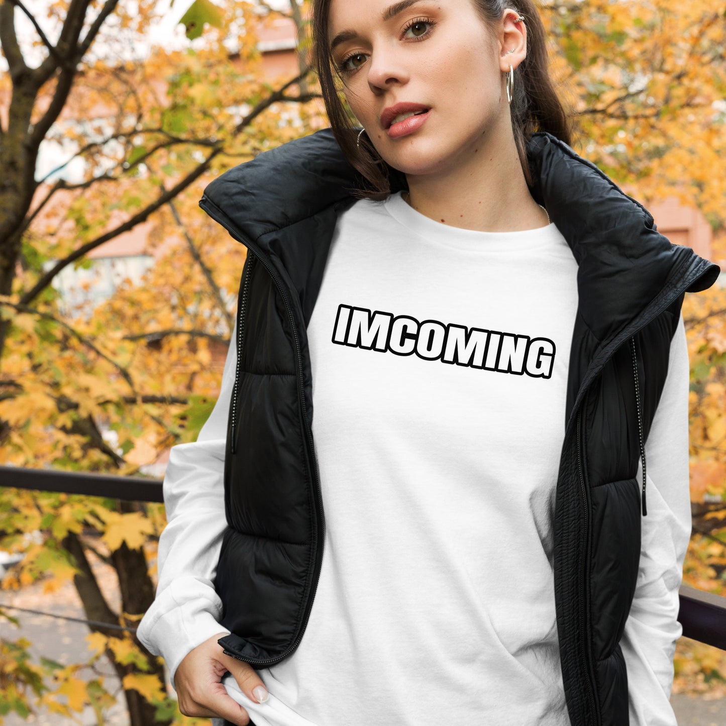 OG IMCOMING BLACK Long Sleeve Tee