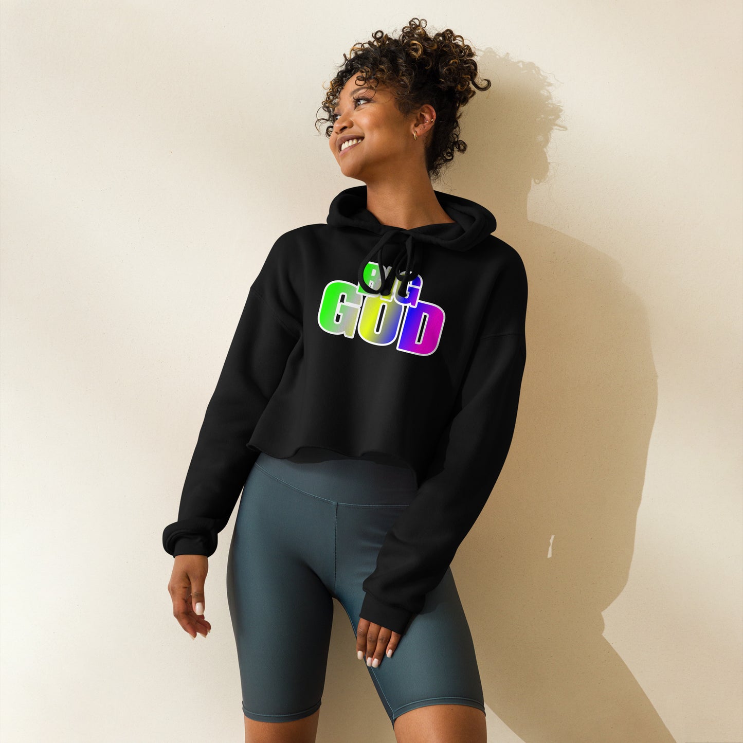 Big God Crop Hoodie