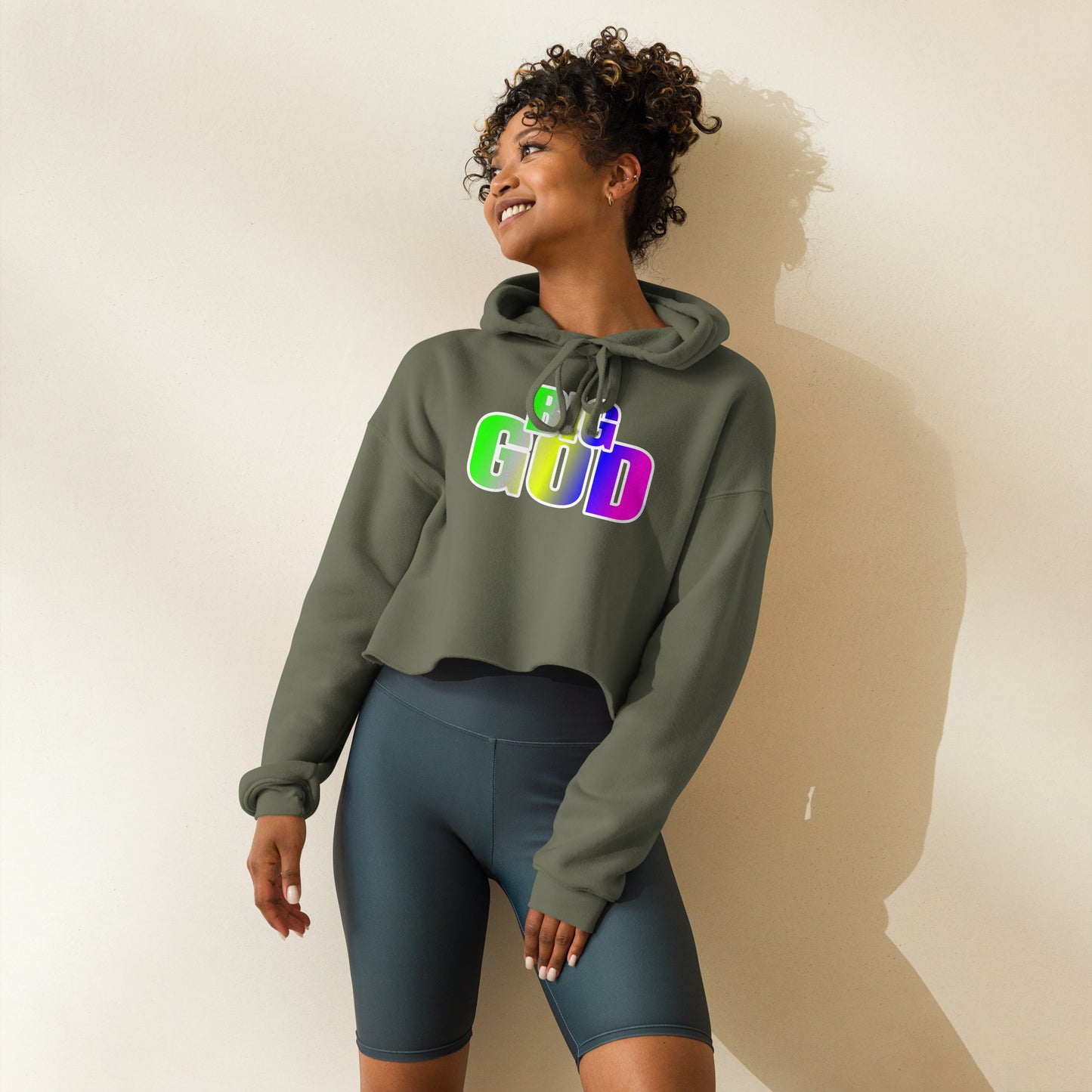 Big God Crop Hoodie